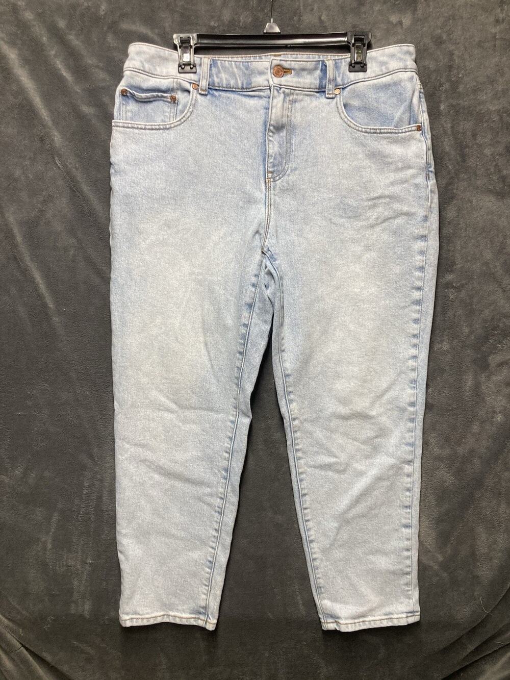Talbots Everyday Relaxed Jeans Petite Sz 12P Light Wash Tapered Leg Y2K 90s